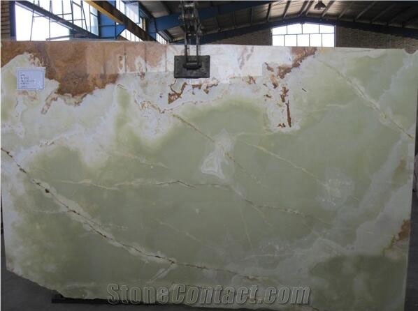 Persian Green Onyx Slabs & Tiles, China Green Onyx