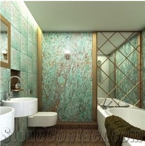 Turquoise Granite Slabs Tiles
