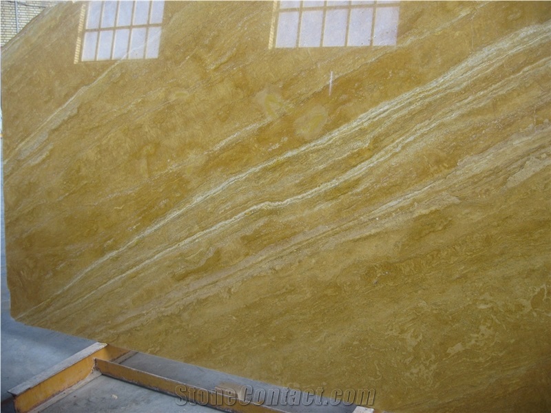 Iran Yellow Travertine Slab
