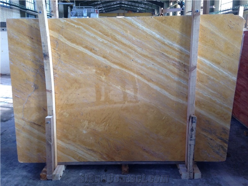 Iran Yellow Travertine Slab