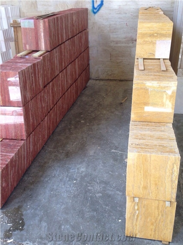Iran Yellow Travertine Slab