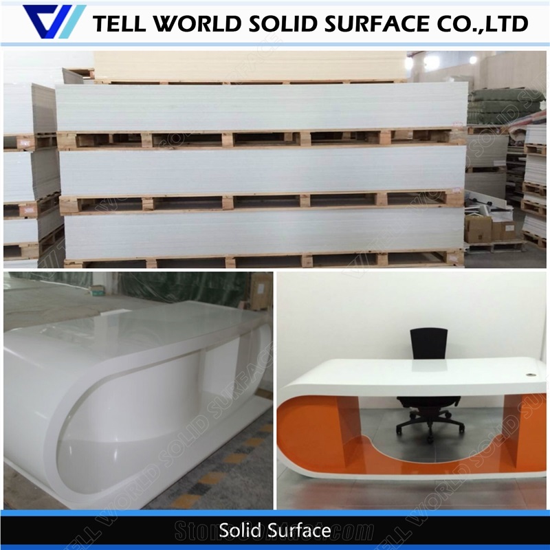 10 Years Warranty! Tell World Competitive Acrylic Solid Surface Sheets, Faux Stone Panels,Artificial Marble Stone Price