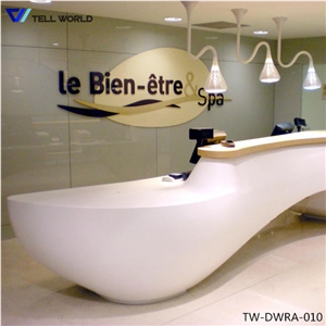 Contemporary Design Acrylic Solid Surface Reception Desk