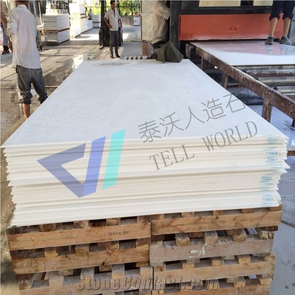 Pure Acrylic Solid Surface Panel Artificial Marble Stone Sheets for Sales