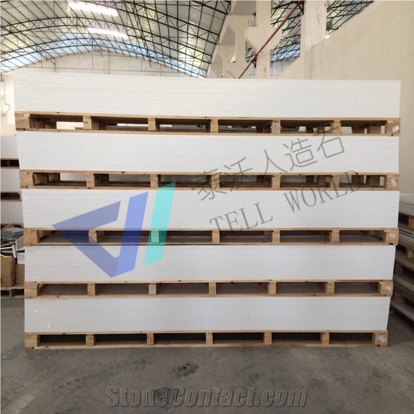 Pure Acrylic Solid Surface Panel Artificial Marble Stone Sheets for Sales