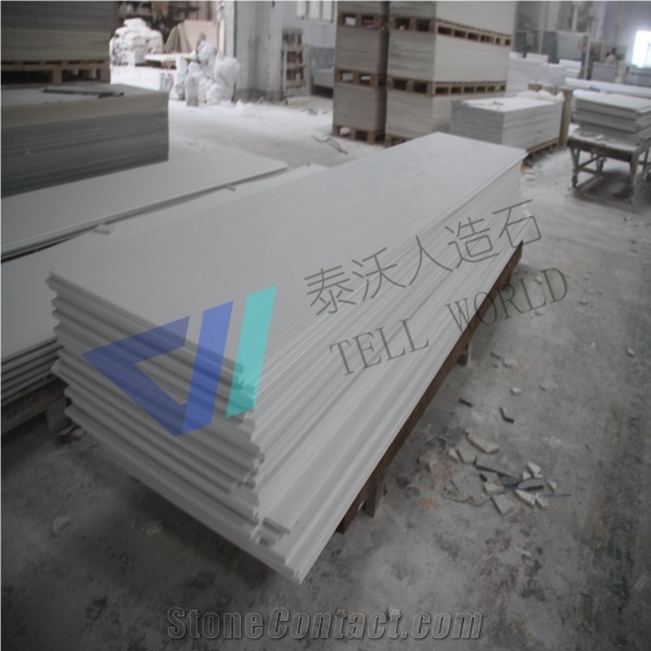 Pure Acrylic Solid Surface Panel Artificial Marble Stone Sheets for Sales
