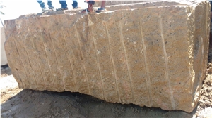 Ivory Gold Granite Blocks, India Yellow Granite