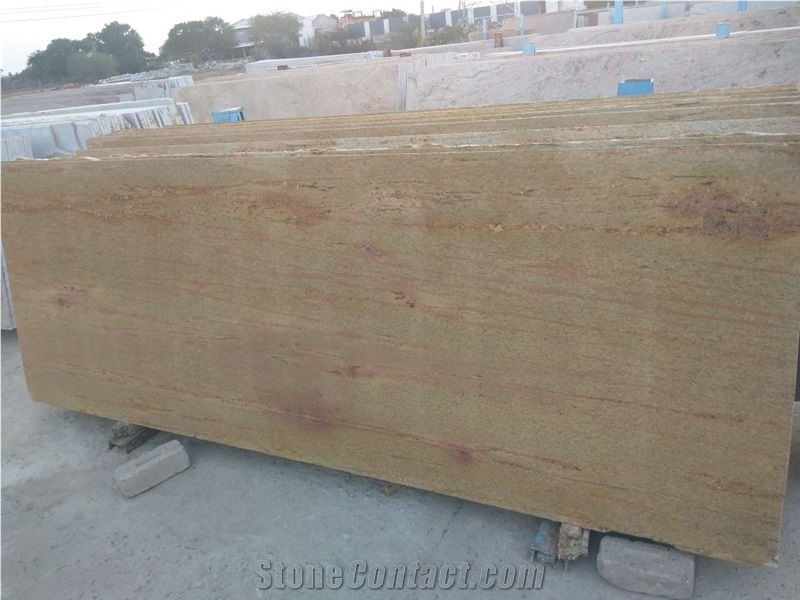 Kashmir Gold Slabs, Yellow Granite India