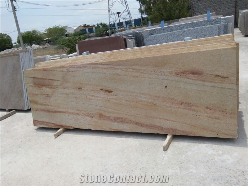 Kashmir Gold Slabs, Yellow Granite India