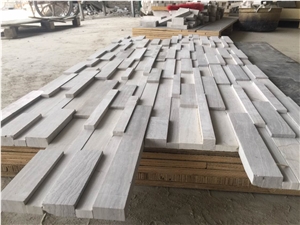 Polished White Wooden Marble Culture Stone Wall Cladding Polished White Wooden Marble Culture Stone Wall Cladding