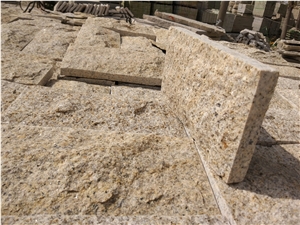 G350 Yellow Granite Mushroom Stone,Wall Cladding,Split Face Stone