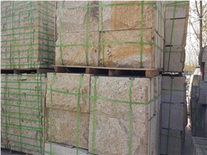 Yellow Granite Wall Stone,Wall Block,Retaining Stone,Housing Block