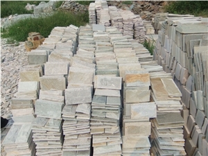 Beige Slate Mushroom Stone for Project