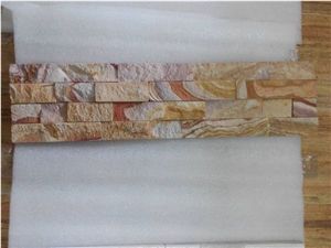 Split Surface Tile, Sandstone Cultured Stone Wall Cladding, Different Colors Cultured Panel,Multicolor Sandstone Veneer/Cultured Stone/Ledge Stone