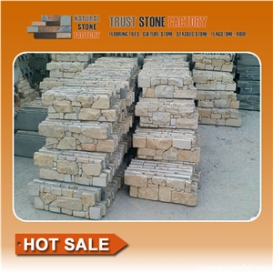 Beige Stacked Stone Panels,Quartzite Stacked Stone Tile,Natural Stacked Stone from China