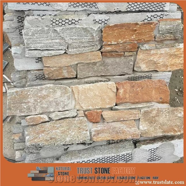 Brown Quartz Stacked Stone Ledgestone