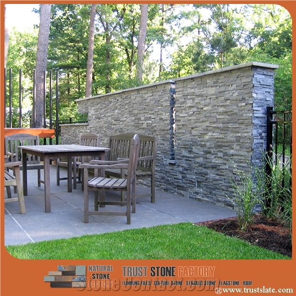 Brown Quartzite Panels Decor,Cultured Stone,Stacked Stone,Ledge Stone Corner,Wall Cladding