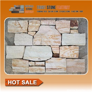 Brown Quartzite Stacked Stone Panels Decor Brown Quartzite Stacked Stone Panels Decor