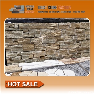Brown Quartzite Stacked Stone Wall Tiles Brown Quartzite Stacked Stone Wall Tiles