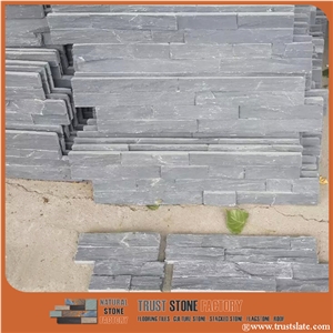 Culture Stone,Grey Slate Stacked Stone,Veneer Stone,Wall Covering,Fireplace Decorative,Ledge Stone Corner