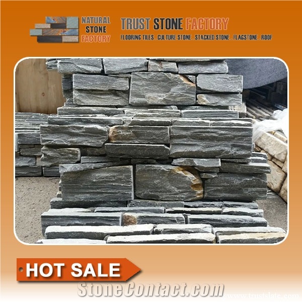 Exteria Stacked Stone Veneer,Real Stacked Stone,Wall Fireplace Decoration