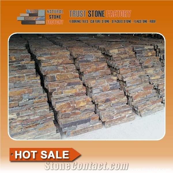 Exteria Stacked Stone Veneer Wall,Stacked Stone Panels Fireplace,Multicolor Quartzite Stacked Stone Tile