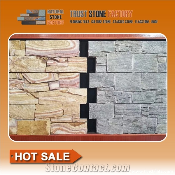 Golden Desert Sandstone Panel Veneer