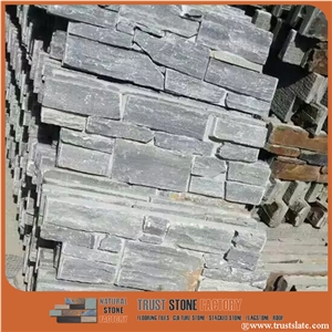 Grey Black Quartzite Cement Ledge Stone Panel Veneer,Culture Stone,Wall Covering,Fireplace Decorative,Stack Stone Grey Black Quartzite Cement Ledge Stone Panel Veneer,Culture Stone,Wall Covering,Fireplace Decorative,Stack Stone