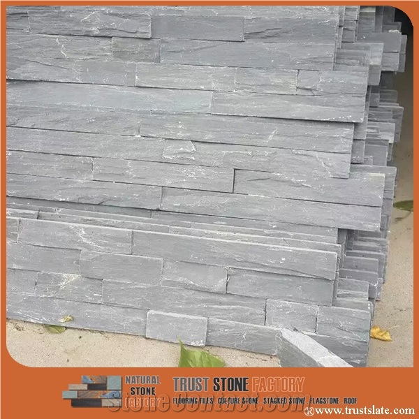 On Sale China,Black Slate Ledge Stone Veneer,Culture Stone,Stacked Stone,Wall Covering,Fireplace Decorative