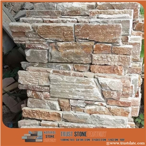 Rusty Quartzite Ledgestone Panels Decor