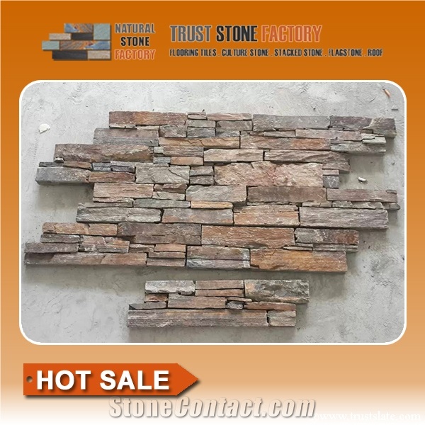 Rusty Quartzite Ledgestone Wall Cladding