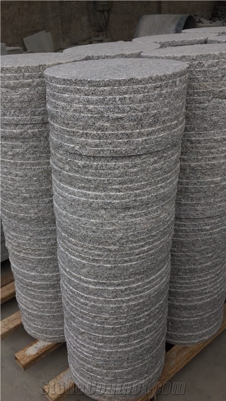 G603 Garden Round Paver, Grey Granite Landscape Paver, Garden Step Paving