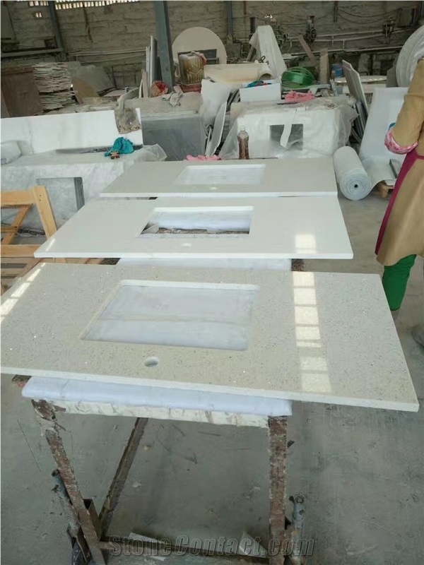 Quartz Standard Vanity Top Bath Top