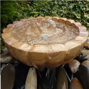60cm Granite Rainbow Flower Bowl Water Feature Kit (Large)