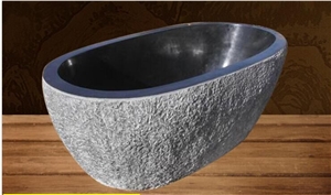 Black Granite Bathtubs Carving Stone From China