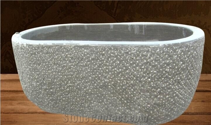 Black Granite Bathtubs Carving Stone From China
