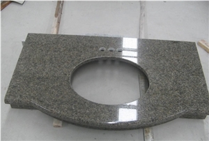 Brown Granite Bathtop Tropical Brown Granite Vanity Top