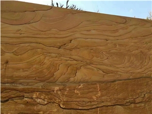 Chinese Yellow Landscape Sandstone Slabs