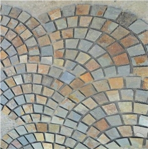 Natural Rusty Paving Slate Garden Landscape Stones