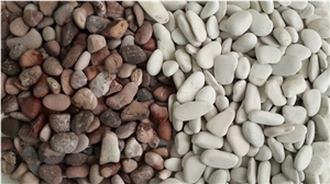 Red and White Pebble, River Stone, Mixed Pebble Stone