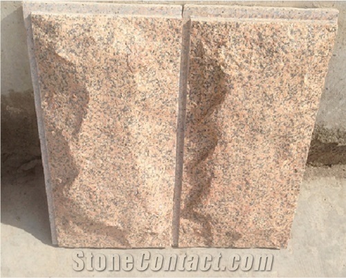 Red Granite Stone Mushroom Wall Tiles