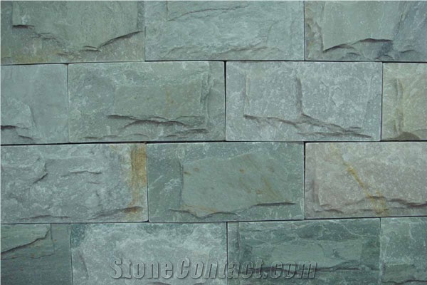 Slate Mushroom Stone, Mushroomed Cladding, Split Face Mushroom Stone