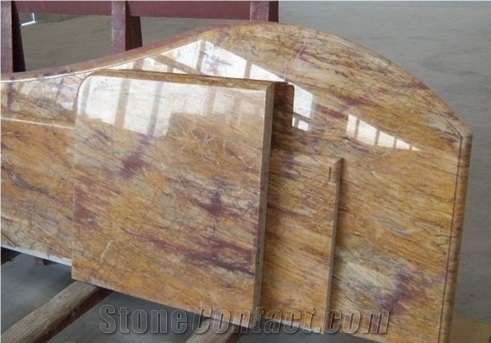 Van Gogh Gold Granite Kitchen Countertop