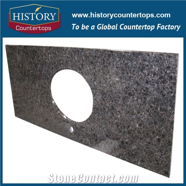 2017 Best Selling Different Types Natural Stone Solid Surface Building Material Brazil Imperial Brown Granite Batroom Countertops,Custom Vanity Tops