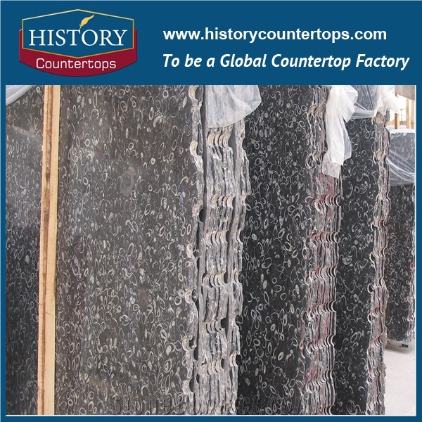 2017 Black Color Granite Dream Circle Slabs and Tiles for Building Material Polishing, Kitchen Countertops and Bathroom Vanity Top for Solid Surface