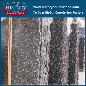 2017 Black Color Granite Dream Circle Slabs and Tiles for Building Material Polishing, Kitchen Countertops and Bathroom Vanity Top for Solid Surface