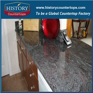 2017 Chinese Supplier Hot Sale India High Polished Granite, Own Quarries Jalic Granite,Cheap India Parddiso Classic Granite Kitchen Countertop,Bench Tops,Bar Top and Worktops