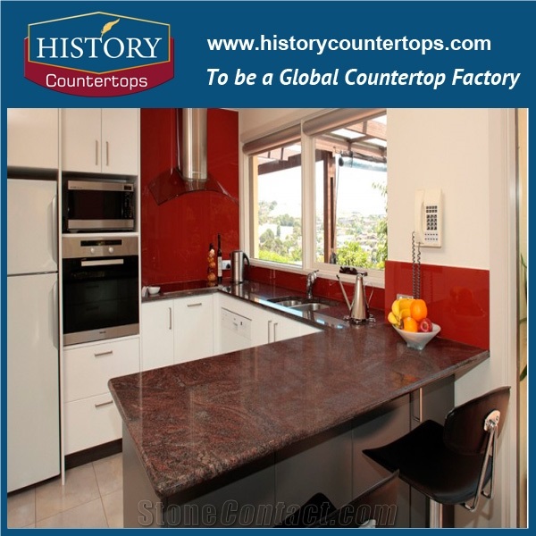 2017 Chinese Supplier Hot Sale India High Polished Granite, Own Quarries Jalic Granite,Cheap India Parddiso Classic Granite Kitchen Countertop,Bench Tops,Bar Top and Worktops