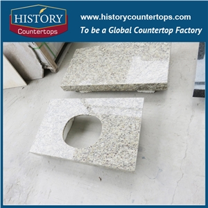 2017 Low Price Hot Sale Cheap Natural Stone, Brazil Building Metarial,High Polished Granite, Giallo Ornamental Yellow Color Bathroom Countertops, Solid Surface Vanity Tops