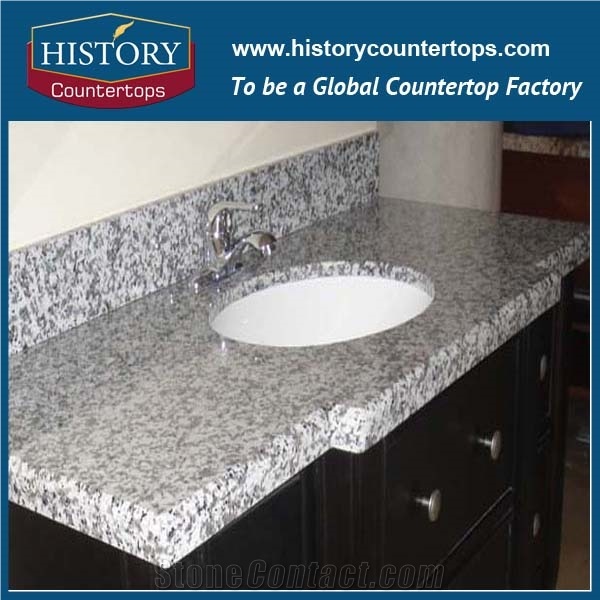 2017 New Style Hot Sale & High Quality White Color China Big White Flower Granite G439 Granite in Bathroom Vanity Tops Style for Custom Hospitality
